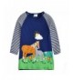 VIKITA Toddler Animal Stripe Dresses