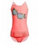 BELLOO Girls Tassel Tankini Swimsuits