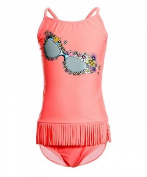 BELLOO Girls Tassel Tankini Swimsuits