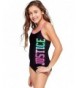 Justice Swim Piece Colorful Logo