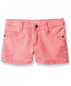 Crazy Girls Pink Crochet Trim Shorts