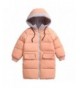 RUI CHENG Girls Mid Long Hooded Puffer