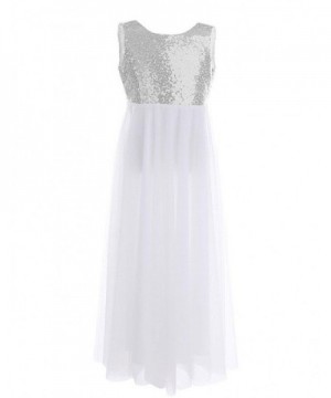 TiaoBug Sequined Princess Backless Wedding