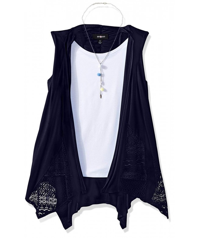 Amy Byer Sleeveless Fishbone Pintuck