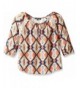 My Michelle Printed Blouse Shoulder