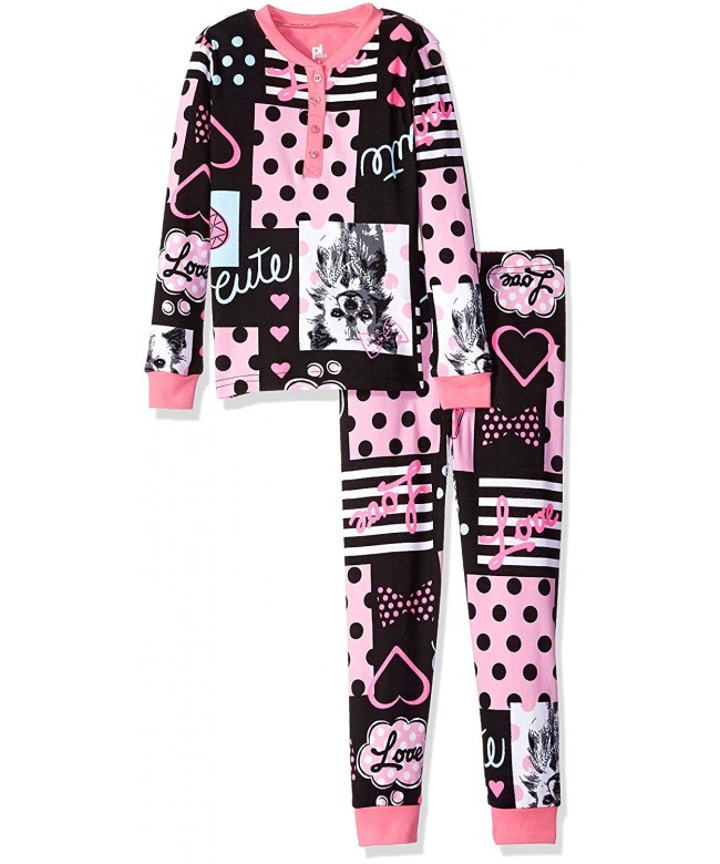 Petit Lem Girls Polka Pajama