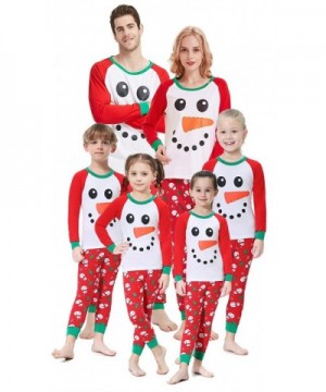 Matching Christmas Pajamas Snowman Children