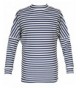 Girls Stripes Long Sleeve Shirts Protective