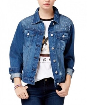 Tinseltown Juniors Studded Denim Jacket