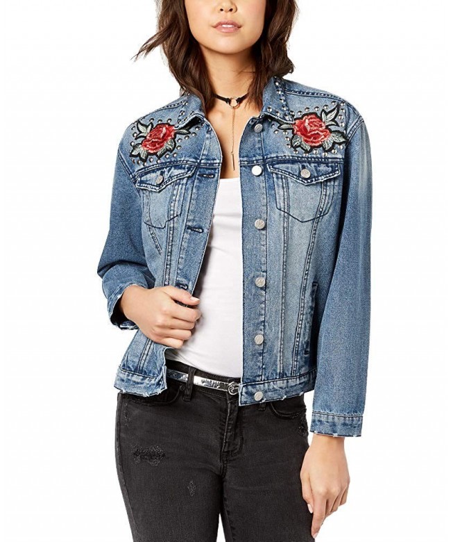 Almost Famous Juniors Applique Studded