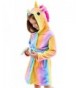 Soft Unicorn Hooded Bathrobe Sleepwear