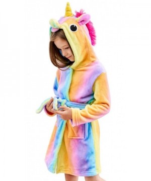 Soft Unicorn Hooded Bathrobe Sleepwear