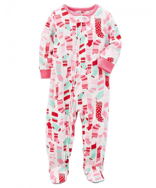 Carters Girls 12M 14 Fleece Pajamas