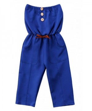 stylesilove Little Strapless Pocket Jumpsuit