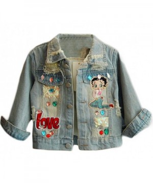 Little Cartoon Pattern Sequins Outerwear