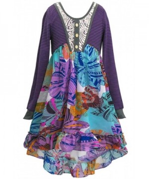 Girls Sleeve Dress Options Purple