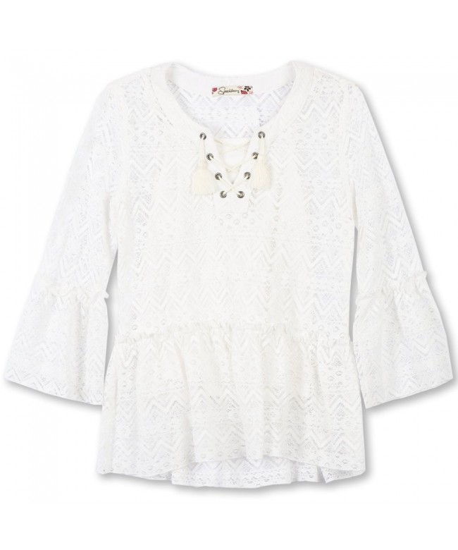 Speechless Girls Front Lace Sleeve