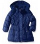 Pink Platinum Girls Quilted Puffer