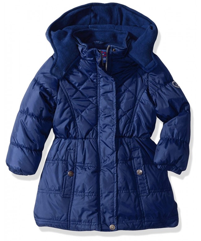 Pink Platinum Girls Quilted Puffer