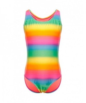 LEINASEN Racer Girls Rainbow Swimsuits
