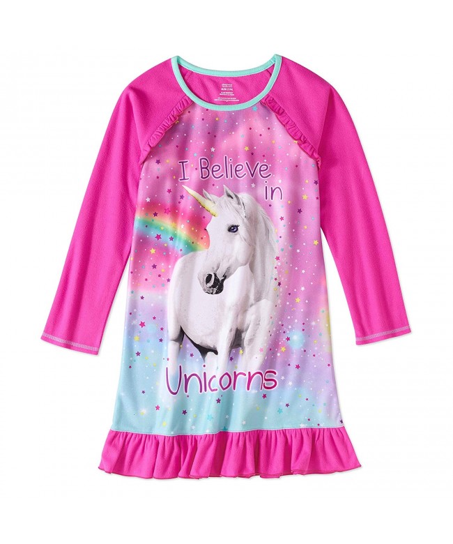 Graphic Nightgown featuring Unicorn Penguin