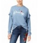 Pretty Rebellious Juniors Ruffled Sweatshirt