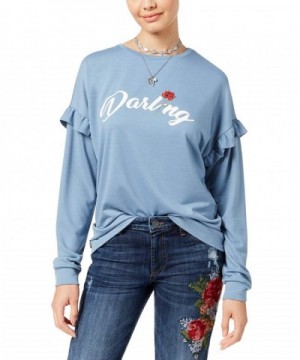 Pretty Rebellious Juniors Ruffled Sweatshirt