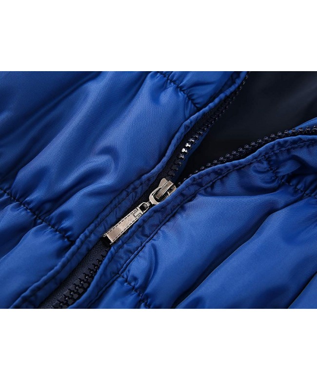 Unisex Teens Down Jacket Lightweight Hooded Winter Outwear - Sapphire ...