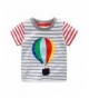 Motteecity Fashion Printed Striped T Shirt