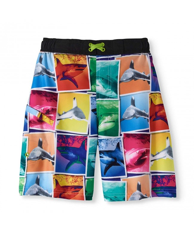 Shark Blocks Black Trunk Shorts