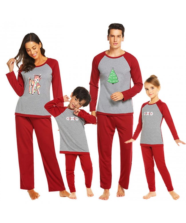 Ekouaer Matching Family Pajamas Sleepwear