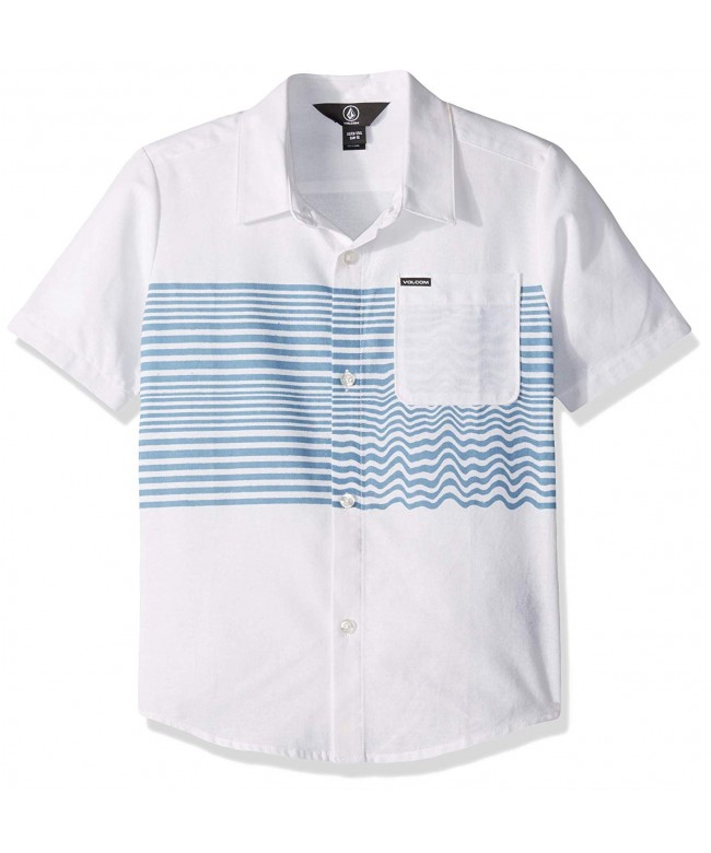 Little Boy's Mag Vibes Modern Fit Button Up Shirt - White - CW18H0RQTRN