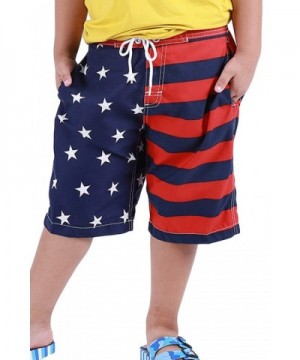 boys american flag swim trunks