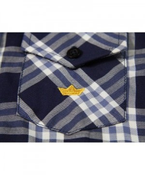 Toddler Boys' Navy Western Plaid Check Blue Roll Up Dress Shirt - 100% ...