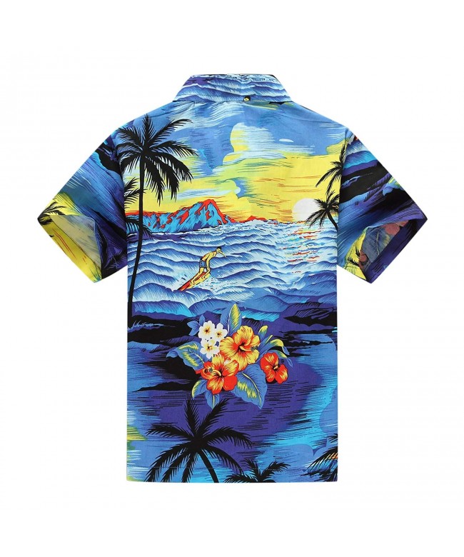 Boy Hawaiian Aloha Luau Shirt and Shorts 2 Piece Cabana Set in Blue ...