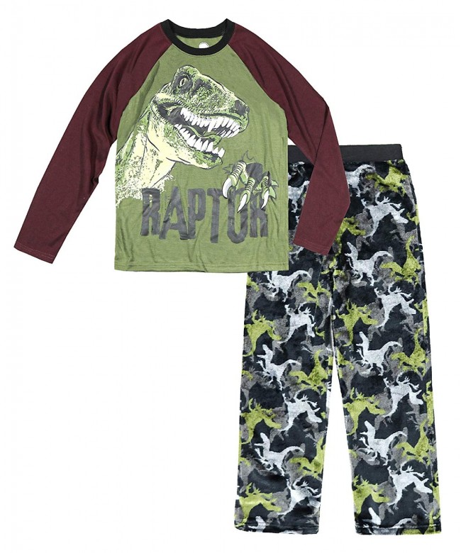 Raptor Dinosaur Pajamas Sleepwear Childs