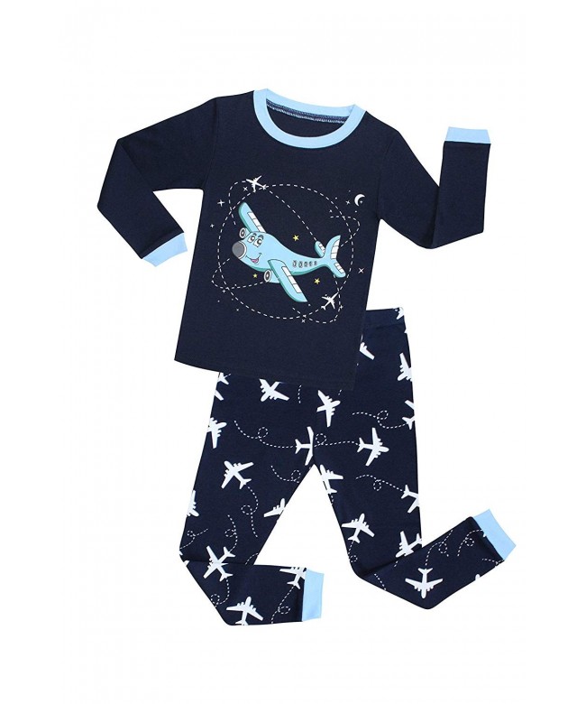 TinaLuLing Airplane Children Sleepwear 2 8years