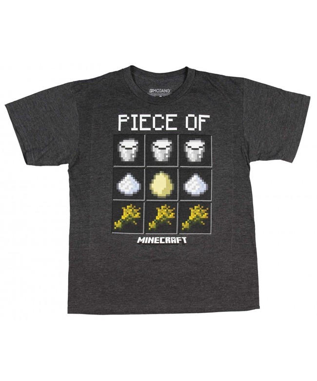 Minecraft Graphic T Shirt Heather Charcoal