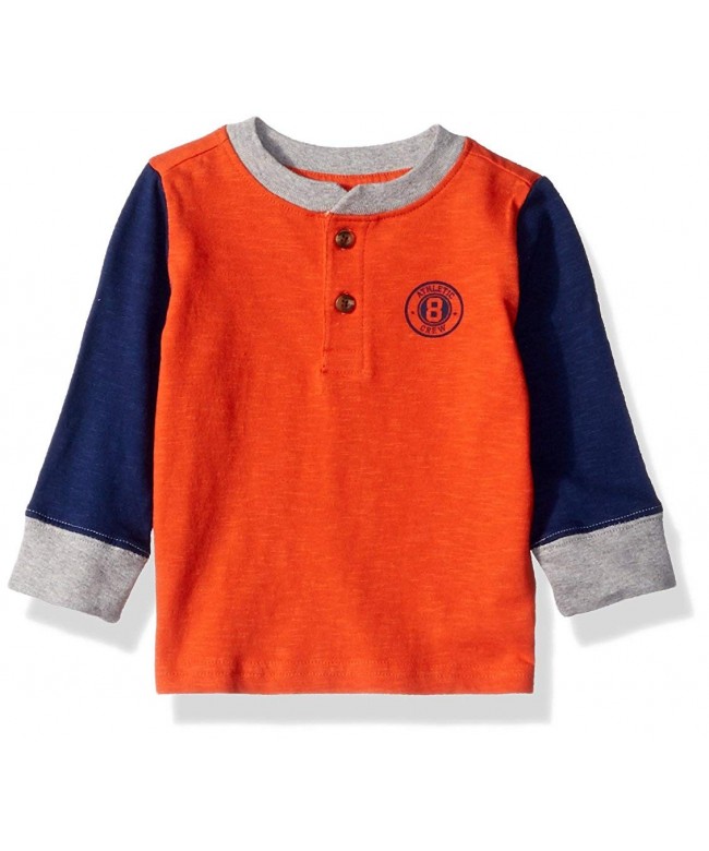 Crazy Boys Blocked Sleeve Henley