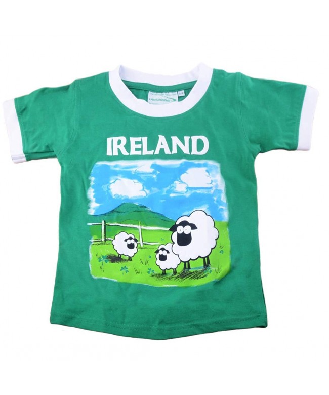 Green White Traditional Ireland T Shirt