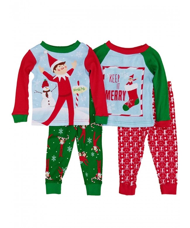 Toddler 4 Piece Christmas Holiday Sleepwear