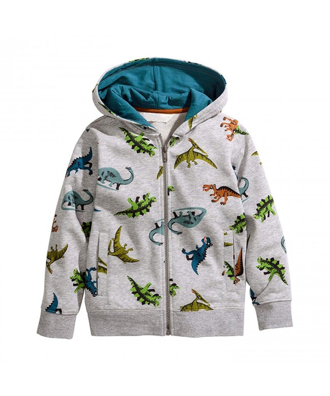 HUAER Cotton Cartoon Dinosaur Sweatshirt