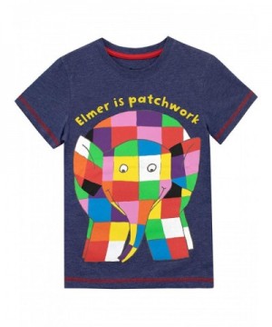 Elmer Patchwork Elephant Boys T Shirt