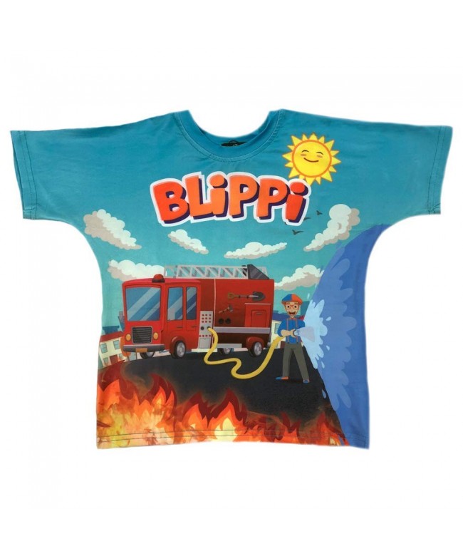 Blippi Child Firetruck Shirt Kids