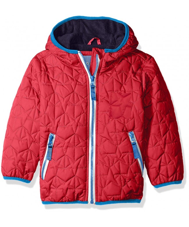 Boys' Quilted Jacket - Red - C912IL0H9WT