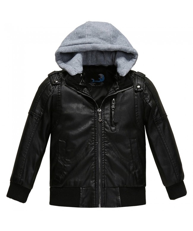 Budermmy Removable Leather Jacket Outdoor