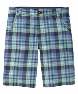 Carters Boys Plaid Flat Front Shorts