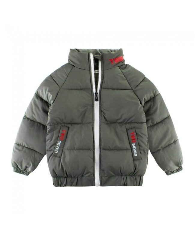 Little Boys Jacket Sherpa Fleece Lined Zip up Outwear Coat - Gray ...