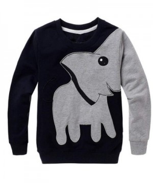 Crewneck Sweatshirt Elephant Dinosaur Pullover