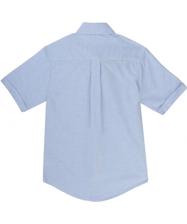 School Uniform Boys Short Sleeve Oxford Shirt - Blue - 3T - CO183GUWCA4